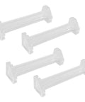 Solid As A Rock Plug And Play Four Piece 3.5 Inch Transparent Vertical Blind Valance Corners And Dust Cover Clips for window blinds.