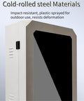 Lockdown Heavy Duty EV Charger Housing Box With Waterproof Shield For Floor Wall Station showcasing impact-resistant cold-rolled steel.