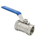 Rock Solid Stainless Steel Electric Ball Valve Plumbing Connector for High Pressure Pneumatic Fluid Lines, 3/4 inch size.