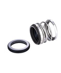 Heavy Duty Silicon Carbide Mechanical Seal For Water Pumps with spring and rubber ring, fits shafts 40mm to 58mm.