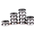 Gang Pack 10 624VV V Groove Deep Groove Ball Bearing for Guide Rail Linear Slide, showing six metal bearings stacked.