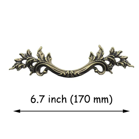 Heavy Duty Bronze Lion Head Cabinet Handles Two Pack Vintage European Style Drawer Pulls Rock Solid Furniture Hardware With Dual Screw Sizes Easy Peasy Install For Kitchen Dresser And Closet Upgrades, 170mm size.