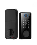Top Tier Slick Smart Lock With Keyless Fingerprint Keypad Deadbolt For Front Doors featuring biometric keypad and dial.