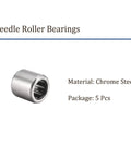 Five Piece Hf0812 Needle Roller Bearings Rock Solid One Way Clutch Assembly Built Tough For Transmissions And Machine Shops Featuring Eight Millimeter Inner Diameter And Chrome Steel Rollers, showing chrome steel roller bearing.