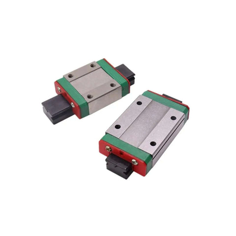 Premium High Performance MGN9 H Linear Guide Rail Kit Featuring Smooth Precision Motion Slide For CNC Builds And DIY Projects With Pre Drilled Carriage Rails In 800mm Length For Low Friction Stability. Two MGN9H linear guide carriages for CNC and DIY use