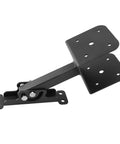 Built Like A Tank Roof Riser Bracket Kit With Adjustable Saddle Design For Smooth Beam Alignment Heavy Duty Steel patio cover support shown from side angle.