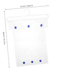 Hella Heavy Duty Clear Electric Vehicle Charger Station Cover Weatherproof Rain Snow Protection Sleeve, transparent with blue buttons.