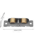Top Tier Two Pack Stainless Steel Sliding Window Roller Assembly With Double Wheel Bearing And Hella Smooth Track Glide For Heavy Duty Glass Doors Built Different, detailed view of roller assembly.
