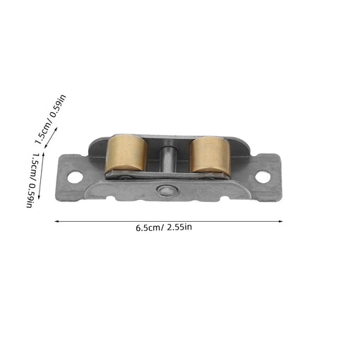 Top Tier Two Pack Stainless Steel Sliding Window Roller Assembly With Double Wheel Bearing And Hella Smooth Track Glide For Heavy Duty Glass Doors Built Different, detailed view of roller assembly.
