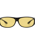 Pro-Level Safety Glasses With Side Shields Scratch And Fog Resistant Clear Lenses Offer Total Uv Defense to Slash Eye Strain, front view, yellow lenses.