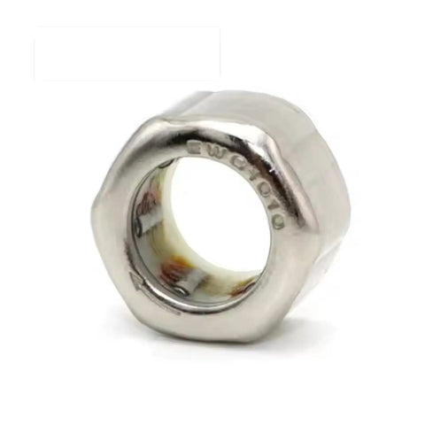Rock Solid One Way Needle Roller Bearing 8X14X12MM Powder Metallurgy Clutch Bearing, metallic, hexagonal shape, close-up view.