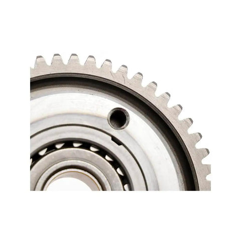 Killer One Way Starter Clutch Assembly For Snowmobile And Side By Side Direct Replacement Drive Bearing close-up of gear and bearing detail.
