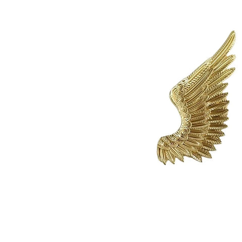 Solid Brass Angel Wing Cabinet Knobs With A Slick Matte Gold Plating That Delivers Heavy Hitter Durability and Fresh Nordic Vibes.