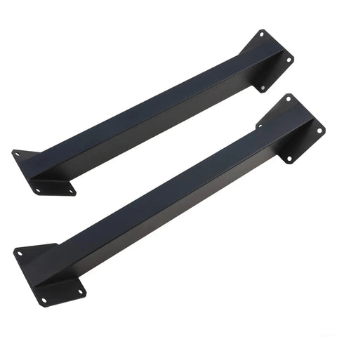 2 Pack Beefy 45 Degree Angle Support Brackets Heavy Duty Steel Pergola Kit Connectors With Screws For Gazebo Deck Patio Tree House And Outdoor Wooden Structures DIY Projects Black