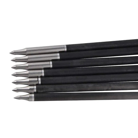 Archery Screw In Arrow Points Set, 12 Stainless Steel Field Tips, 75 100 125 150 200 250 300 Grain, Fit Recurve And Compound Bows