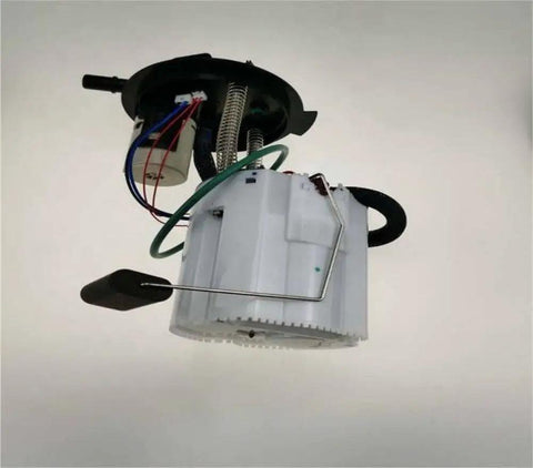 Top Shelf Heavy Duty Replacement Fuel Pump Assembly With Built In Pressure Regulator, featuring durable plastic construction, essential for reliable gas flow.