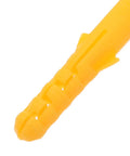 Close-up of yellow expansion tube from Self Drilling Wall Anchors Kit With Yellow Expansion Tubes, 200 Pieces Of High Impact Plastic For Hollow Walls