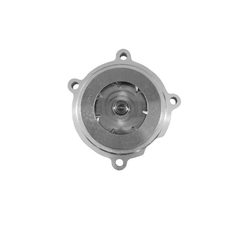 Plug And Play Engine Water Pump for GM and Non GM Models featuring a heat treated crank shaft, top view of the pump.