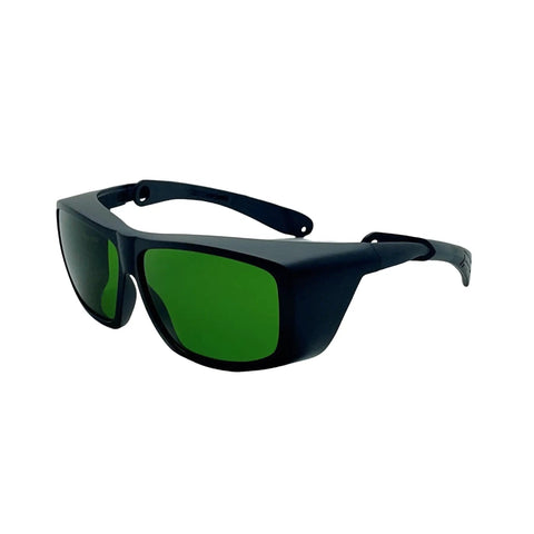 Top Shelf Dental Laser Safety Glasses Featuring Low Green Tint And Heavy Duty High Od Shielding Ultra Lightweight Protective Gear crafted smooth for diode practitioners showcasing a sleek design.