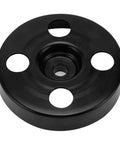 Top Shelf Vacuum Pump Pulley Replacement For Npr Gas Engines Oem Numbers 8972414162 And 897241416 top view of black pulley with four holes
