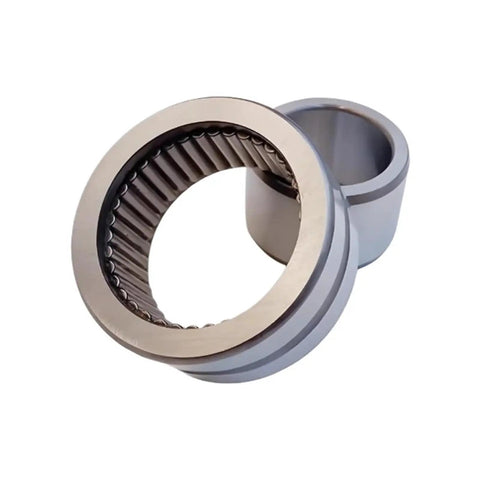 Heavy Duty Full Needle Roller Bearing With Inner Ring Pre Lubricated For Hydraulic Cylinders 40X68X28mm close-up view showing roller and inner ring.