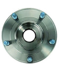 Street Ready Front Wheel Bearing And Hub Assembly Replace For Chevrolet Corvette 6.2L 7.0L Rwd 2012 2013 showing top view with blue bolts.