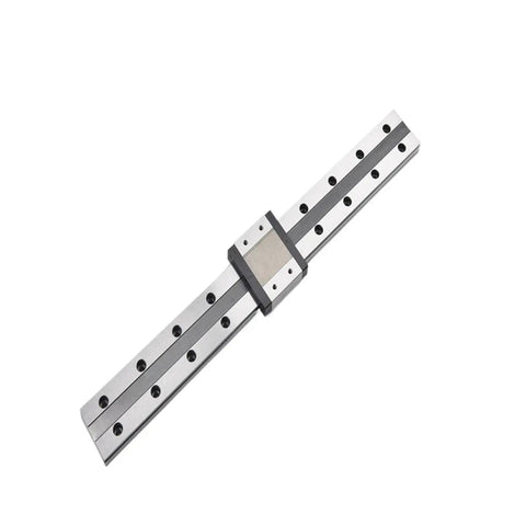 Get Your High Precision Linear Guide Rail Kit With Smooth Sliding Action For DIY Projects Featuring MGN7C Slider Blocks From 250mm To 1000mm For Flawless Motion And Zero Maintenance Needs. silver MGN7C linear guide rail with slider block