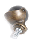Four Pack Two Inch Ball Caster Wheels Antique Bronze Finish With Lockable Brakes And Buttery Smooth Glide Engineered For Slick Swivel Motion And Floor Friendly Replacement, showcasing a single wheel.