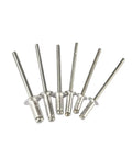 120 Piece Blind Rivet Kit With Aluminum Dome Head Rivets M3.2 And M4, assorted sizes metal dome head rivets