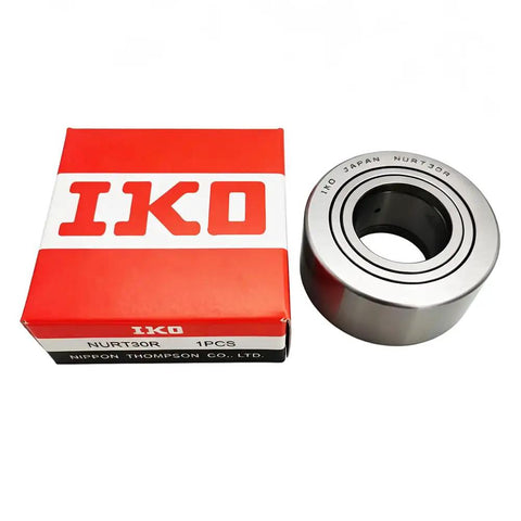 Top Tier Support Roller Needle Bearing NURT30R with red IKO packaging for car transmission replacement.