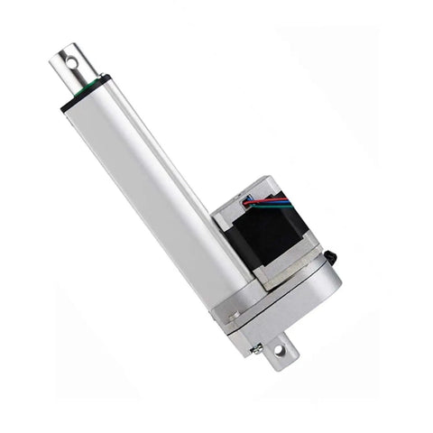 Rock Solid Nema17 Stepper Motor Linear Actuator delivering smooth sliding action with a metal housing and precision design.