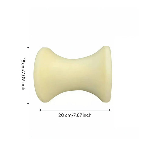 Slick Rolling Nylon Pulley Wheel With Built Tough Precision Bearing And Easy Glide Low Friction Groove For Heavy Duty Steel Wire Rope Cable Rigging Install, 20cm size.