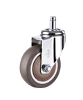 Heavy Duty Swivel Caster Wheels Four Pack Rock Solid TPR Tires With Lock Brakes that enable smooth rolling and durability.