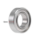 S689ZZ Stainless Steel Ball Bearing 9X17X5MM Double Shielded Corrosion Proof ABEC ONE profile showing 5mm thickness.