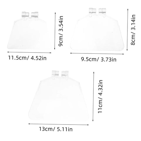 3 Pack Bench Grinder Eye Shields Plastic Guards For Grinding Machines with sizes 5, 6, and 8 inches. Easy install chip shield.