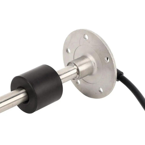 Durable 316 Stainless Steel Boat Fuel Tank Sending Unit With Darn Tough IP67 Waterproof Seal And Dead Simple Gauge Float Sensor Built For RV Pickup Truck Camper Van 200Mm close-up showing probe and flange