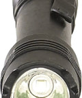 Close-up of the ProTac 2AAA 130 Lumen EDC Flashlight With Alkaline Batteries Included Black Pocket Clip Anti Roll Head IPX7 Waterproof