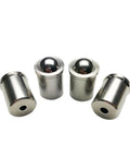 Premium 304 Stainless Steel Spring Ball Plunger Built Tough For Zero Slip Positioning And Dead Solid Locking With Internal Adjustment Design For Shop Tools And Car Customizing Projects D12 X L16, showing four individual plungers.