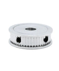 Premium Eighty Tooth Three M Synchronous Timing Belt Pulley Featuring A Precise Sixteen Millimeter Bore And Fifteen Millimeter Groove in silver color.