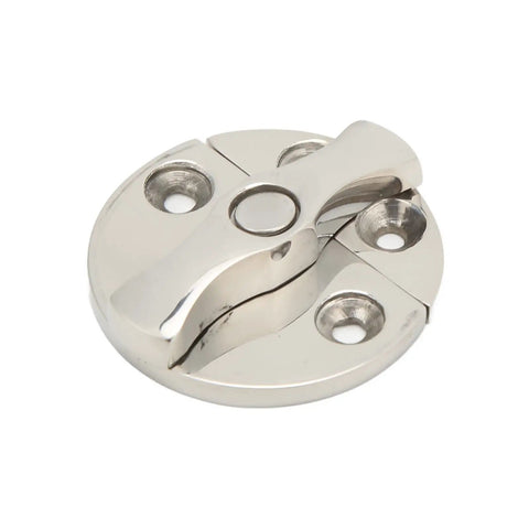 Heavy Duty 316 Stainless Steel Marine Door Catch Latch 45mm Round Design Smooth 180 Degree Rotation, polished finish