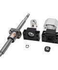 Premium C7 Ballscrew Kit With SFU1610 Lead Screw And Single Nut Includes BKBF12 Bearing Block Plus DSG16H Coupler For High Speed 3D Printer Build Upgrade, ballscrew kit parts