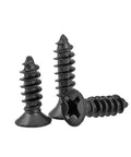 100 Piece Self Tapping Screws Set Black Flat Head Cross Countersunk Drywall Nails For Gypsum Board And Wood Wallboard