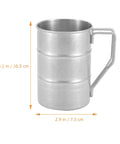 Stainless Steel Water Cup 350ml Multi Function Camping Mug With Smooth Edges Design Silver For Outdoor Adventures And Picnics Go To Beverage Cup