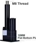 Rock Solid Electric Linear Actuator Offering DC 24V Power And 1500N Push Capacity with M8 thread and flat bottom plate.