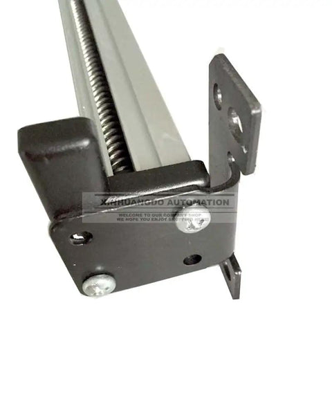 Close-up of Beefy 12V DC Motor Controller And Linear Actuator showing bracket and screw, adjustable stroke for DIY projects.