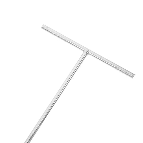 Heavy Duty T Shaped Socket Wrench 10Mm Hex Bit Driver with silver finish for tough vehicle repairs.