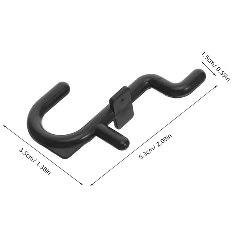 150 Pcs Plastic Pegboard Hooks For Tool Storage And Small Kitchen Supplies, Heavy Duty Repositionable Pegboard Hangers With Easy Assembly, Ideal For Retail Displays And Garage Organization, Studio Gear Black black plastic pegboard hook, 5.3 cm