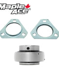 Heavy Hitter UC205 Triangle Flange Pillow Block Bearing With 1 Inch Bore And Three Bolt Mounting, showing two flange mounts.