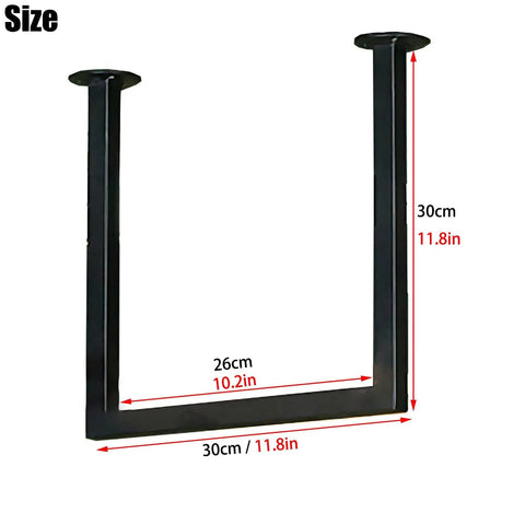 Heavy Duty Floating Shelf Brackets Single Layer Wall Mount Supports 11.8 Inch Steel L Brackets with size measurements displayed.