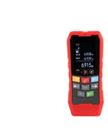 Heavy Duty Stud Finder And Wall Scanner With Wireless Pipe And Cable Detector For Electrical Hunting, red measuring tool display.